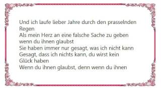 Baba Saad - Wenn du ihnen glaubst Lyrics