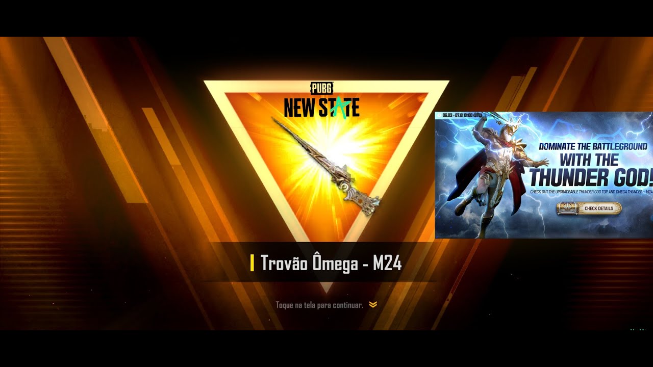 NEW legendary M24 | THUNDER GOD CRATE Opening: NEW STATE Mobile