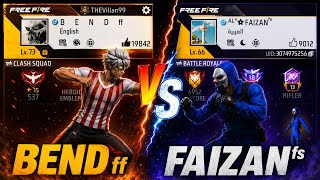 BEND FF VS FAIZAN FS 🔥 challeng for me 🥶 #freefire #freefirehighlight #Bendff