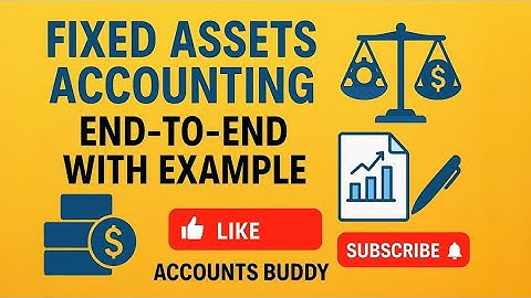 Fixed Assets Accounting Explained | End-to-End with Example | Accounts Buddy #FixedAssets