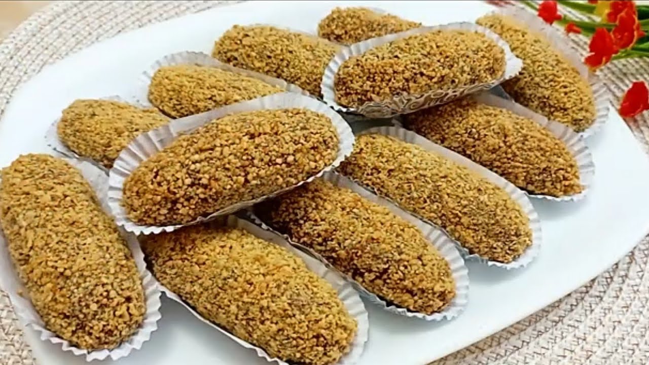 🔴حلوى جافة👌🎊 لشرب الشاي و القهوة بعدة أذواق روعة فالبنة😋سهلة و سريعة و اقتصادية بالزيت و بدون طابع