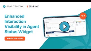 Enhanced Interaction Visibility in Agent Status Widget - New Feature from Genesys Cloud CX