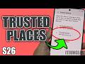 How to Turn On/Off Extend Unlock With Trusted Places on Galaxy S26/S26+/Ultra