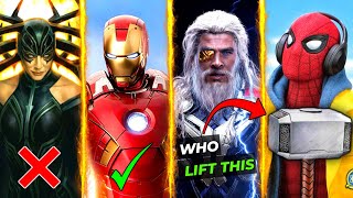 Top 10 Superheroes who lifted Thor's Hammer in Hindi || SUPERHERO STUD10S