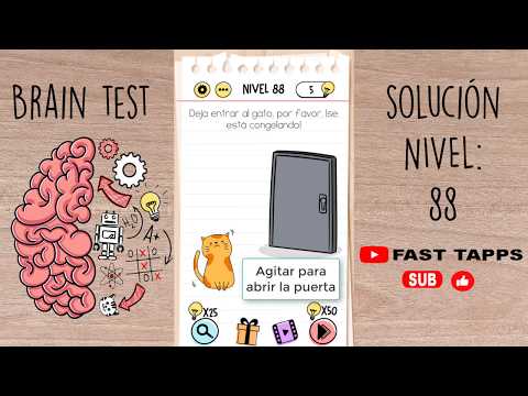 Brain Test  Nivel 88 - Deja entrar al gato, por favor, ¡se está  congelando! 