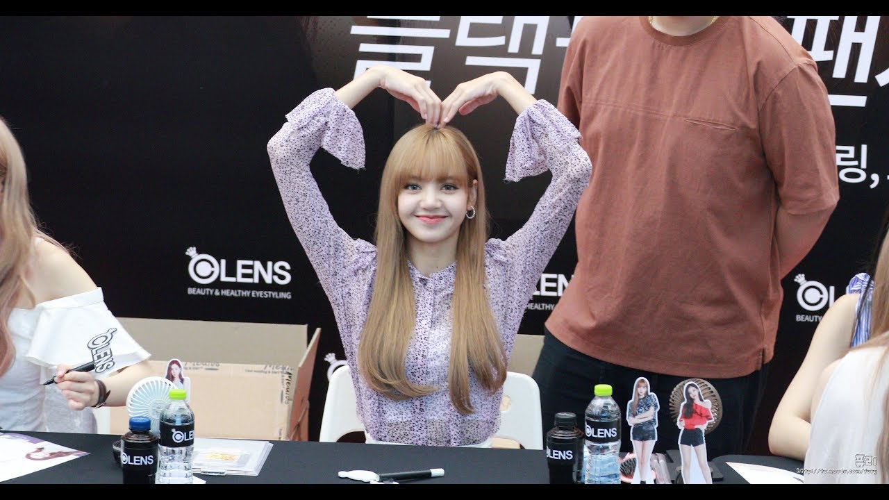180819 블랙핑크(BLACKPINK) 리사 (스타필드 코엑스몰점 오렌즈 팬사인회)