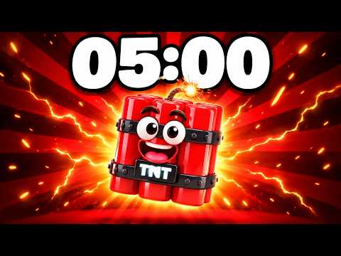 5 Minute TNT Timer Bomb 💣 | Visual Countdown Timer | Classroom, Study & Games