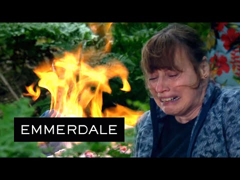 Emmerdale - Lydia Burns Her Clothes