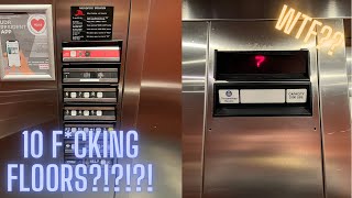 10 FLOOR HYDRO!? | Low on Oil ThyssenKrupp Hydraulic Elevator | Kennedy Building Aprts | Seattle, WA