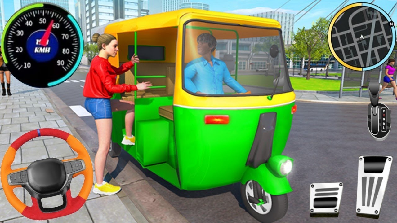 Tuk Tuk Auto rickshaw gameplay rickshaw driver ( To gaming 2026 ) Taxi  Game Android Gameplay 