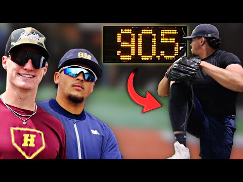 College Pitcher Throws Gas at Top Tier Indoor Facility!