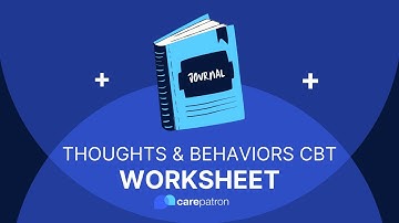 Thoughts and Behaviors Journal CBT Worksheet
