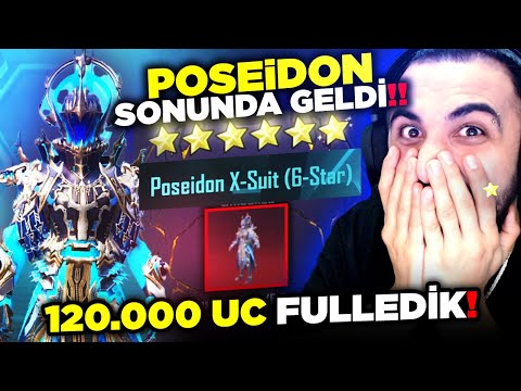 YENİ POSEIDON ZIRH-X GELDİ!! 😮 120.000 UC'YE FULLEDİK! E-F-S-A-N-E!! | PUBG MOBILE