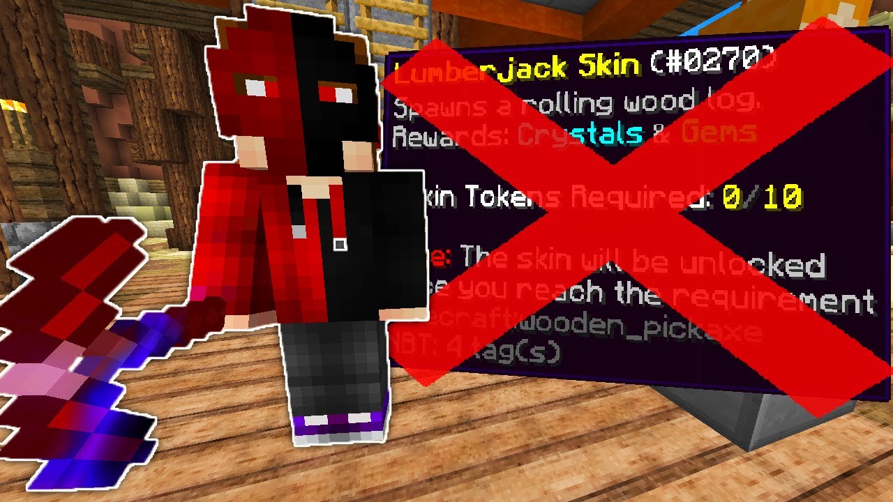 The Worst Pickaxe Skin on AkumaMC! (Minecraft OP Prisons)