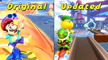 Mario Kart World – All Redesigned Tracks | Side-by-Side Comparison (Update vs. Original)