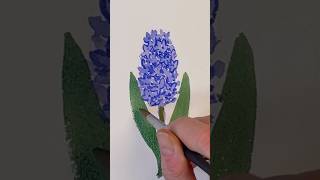 EASY watercolor Spring flower- Hyacinth  #watercolorpainting