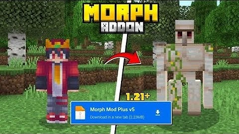 MORPH MOD FOR MINECRAFT PE 1.20/1.21 || MORPH INTO ANY MOB
