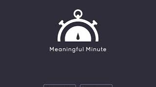 Meaningful Minute |  Write It Down