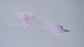 カタクリの花水彩画 参考映像 - YouTube