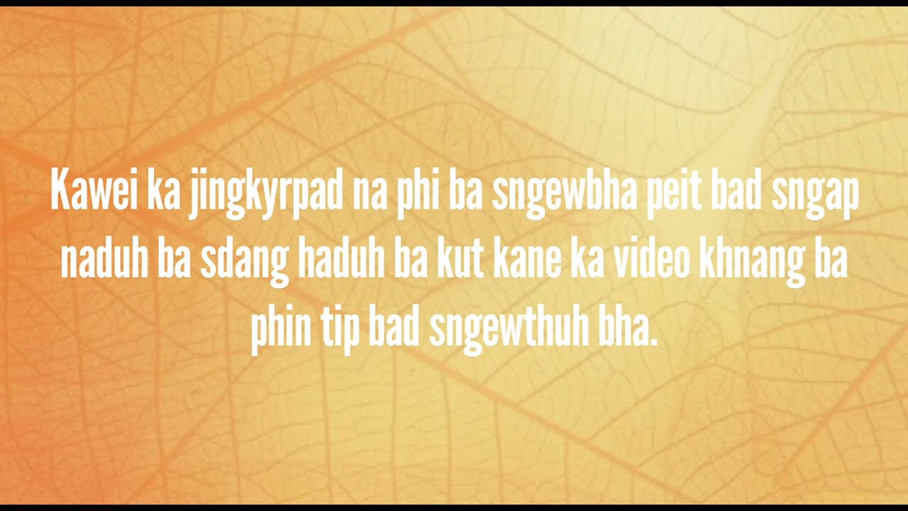 hindi kylla khasi||ka bynta kaba-6||kumno ban nang kren hindi kloi
