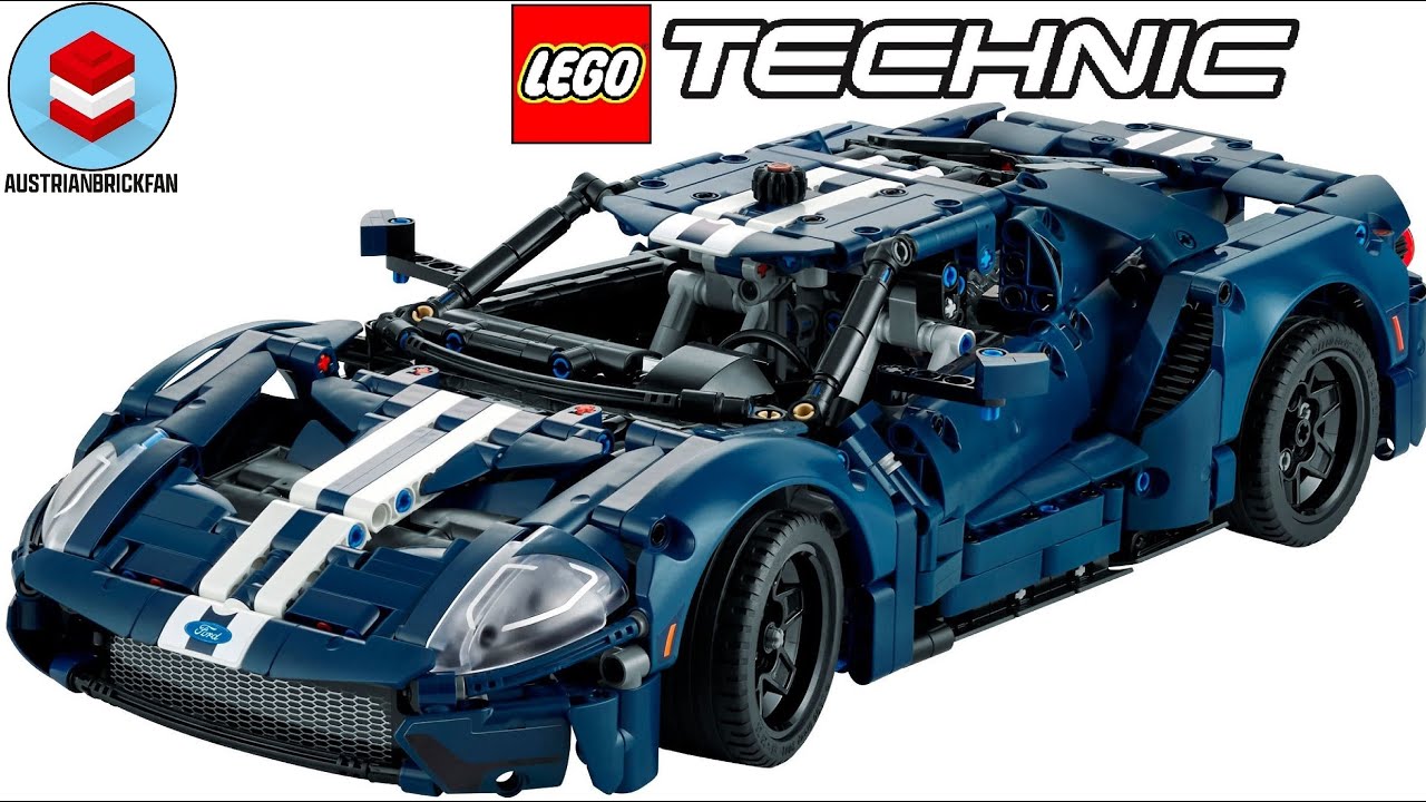 I built a Lego Technic Ford Mustang using only parts from the lego 42154  Ford GT. It has a moving engine, working steering wheel, adjustable  suspension and a lever to open the