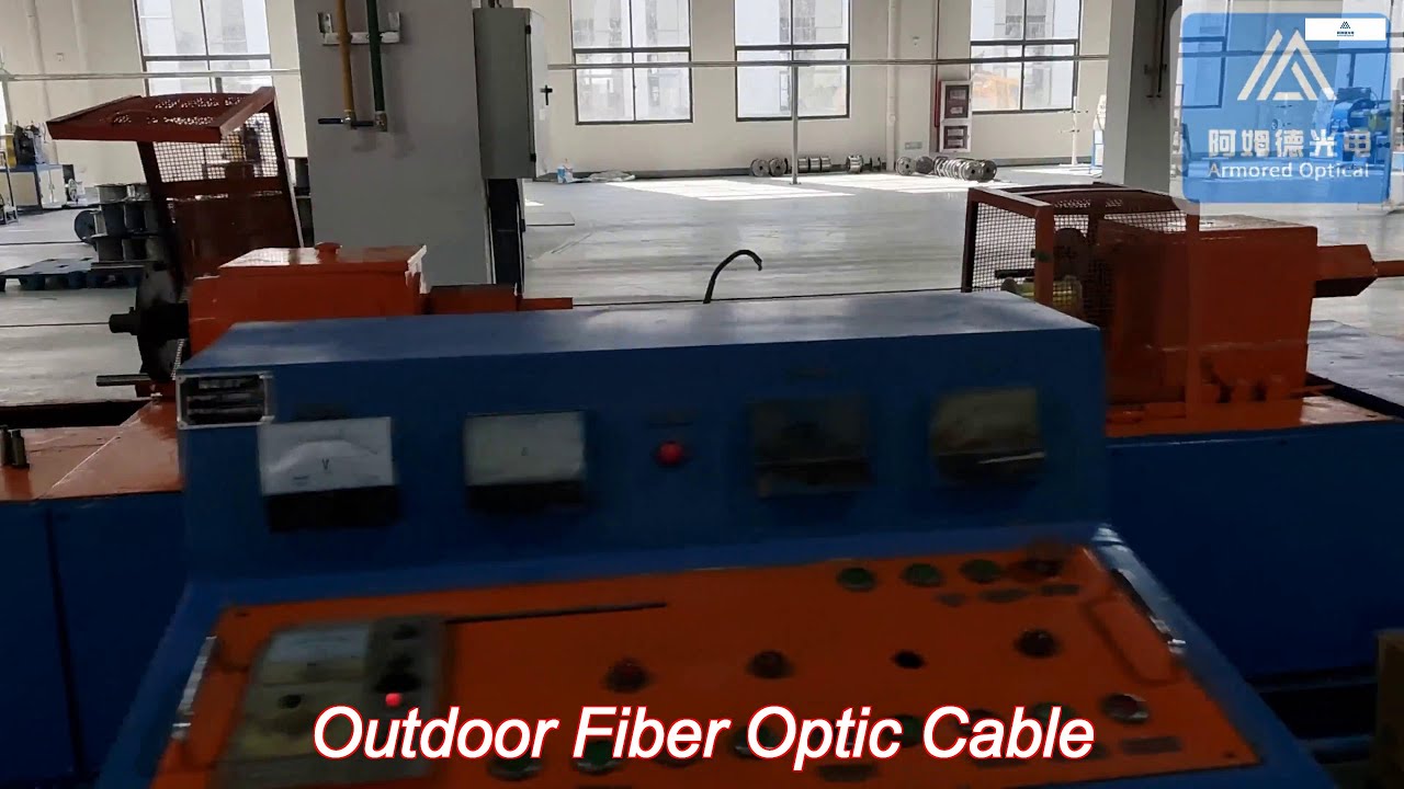 4 cores  water blocking armored fiber cable steel wire stranded seamless tube