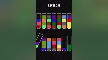 Water sort puzzle game Level 281