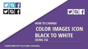 how to change image  color on hover using CSS | how to change icon image white to black using css