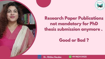 Research Paper not compulsory for Phd submission| UGC new Guideline | what will universities do?