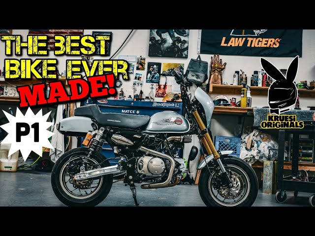 Honda monkey into a mini Harley Davidson, Kruesi Originals the