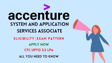 Accenture | System And Application Services Associate | All you need to know | Basic Obsession.