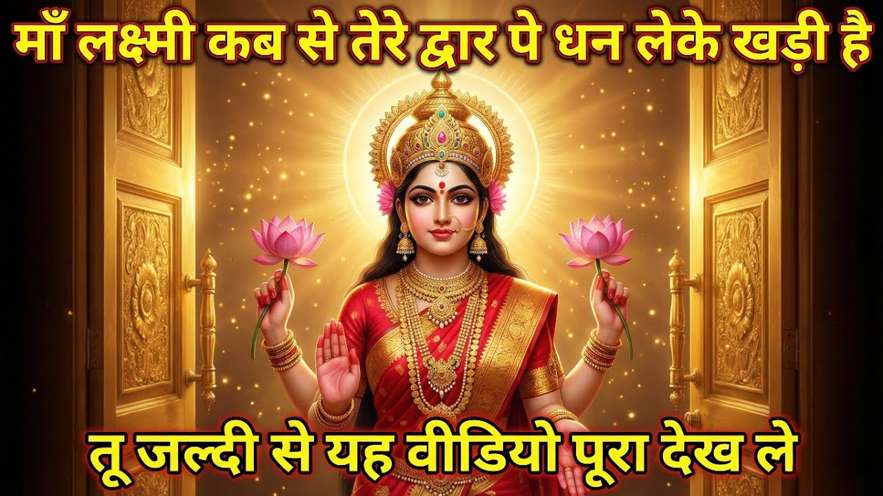 मां लक्ष्मी आज तेरे दरवाजे पर धन लेकर खड़ी है जल्दी से दरवाजा खोल और देख #malakshmi #lakshmi