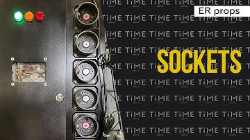 Sockets. Escape room PHOTOGRAPHER. Props for the escape room