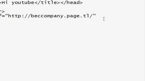 Creating a Hyperlink in HTML
