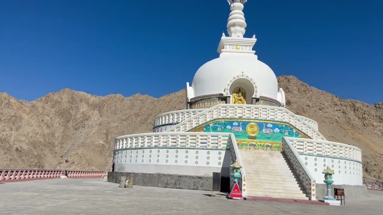 Shanti Stupa,  Buddhist white-domed Stupa, Leh , Ladakh | Himalaya | Mountains 