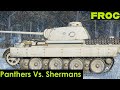 Panthers Vs Shermans (IL-2 Tank Crew)
