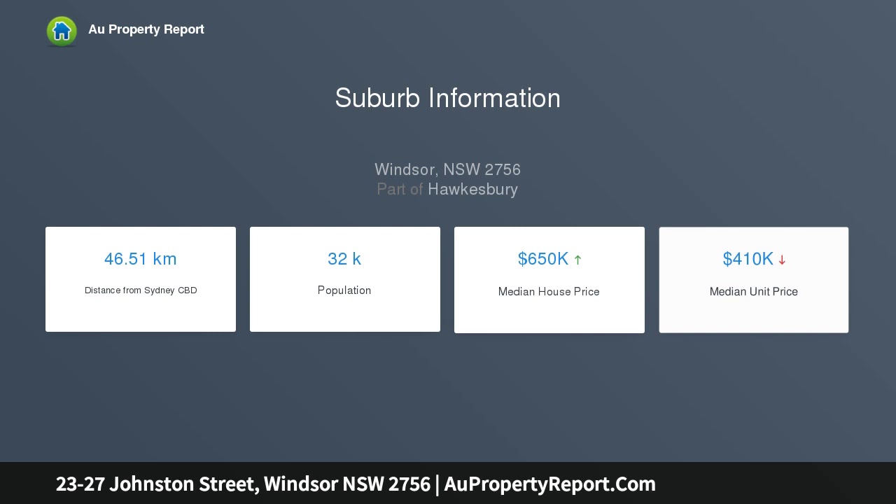 23-27 Johnston Street, Windsor NSW 2756 | AuPropertyReport.Com