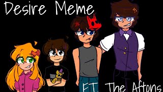 || Desire Meme || FNaF || FT. The Aftons || Full Tweening || 13K Special! ✨💜 || Gacha Club || Old ||