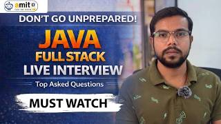 Java Full Stack Interview Questions 2026 🔥 | Live Mock Interview (Real Questions + Answers)