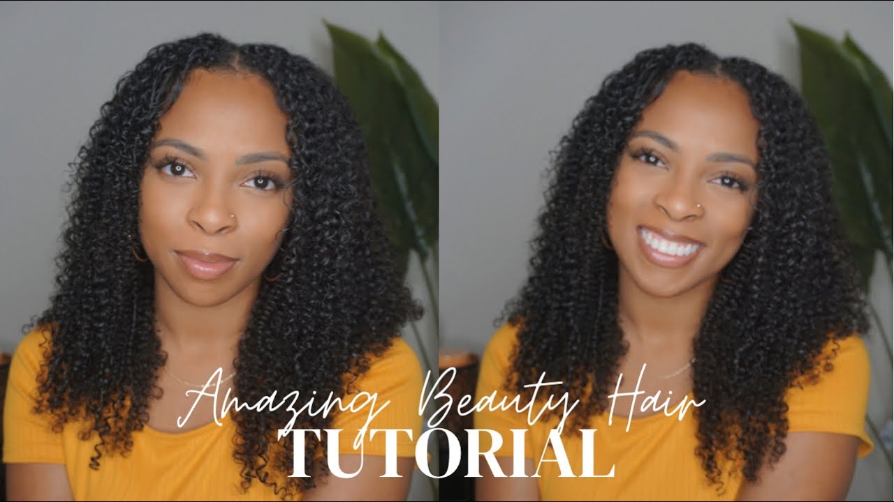 NATURAL HAIR CLIP INS AMAZING BEAUTY HAIR KINKY CURLY YouTube