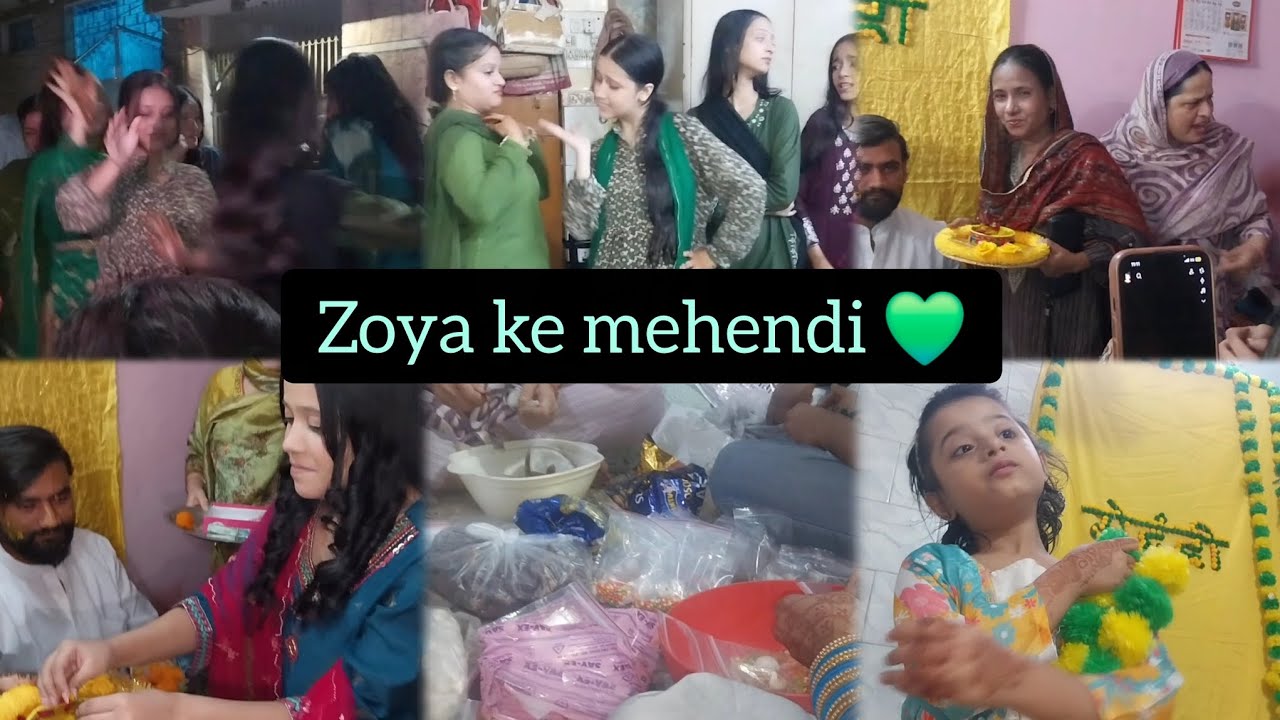 Hamari Zoya ki Mehendi raat 💚 | #dailyvlogs 