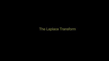 Introduction to Laplace transforms