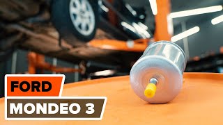 Hoe Benzinefilter van de motor vervangen FORD MONDEO III Estate (BWY) - videogids