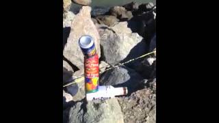 Man Balancing Cans In Sausalito California