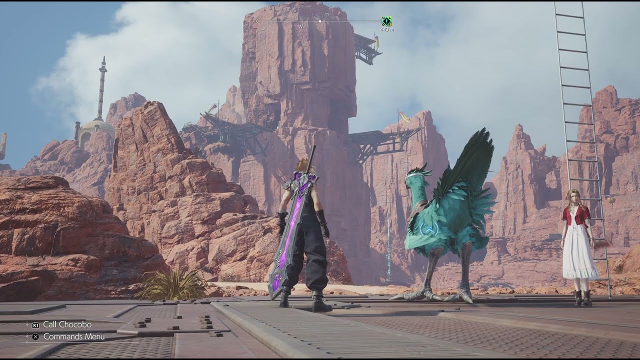 Watching Yuffie stuck on a ladder and Aerith bing impatient  FINAL FANTASY VII REBIRTH