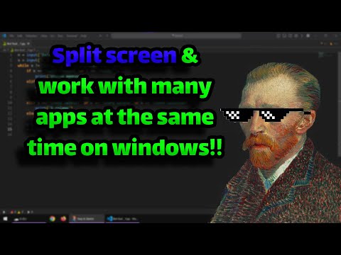 How to use Split Screen on windows !!! (Snap assist) | work with many apps at the same time.