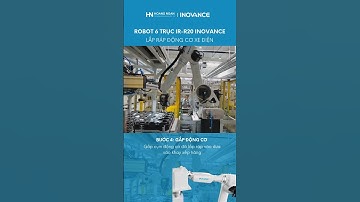 Robot 6 trục Inovance IR-R20 lắp ráp động cơ xe điện #robotics #inovance