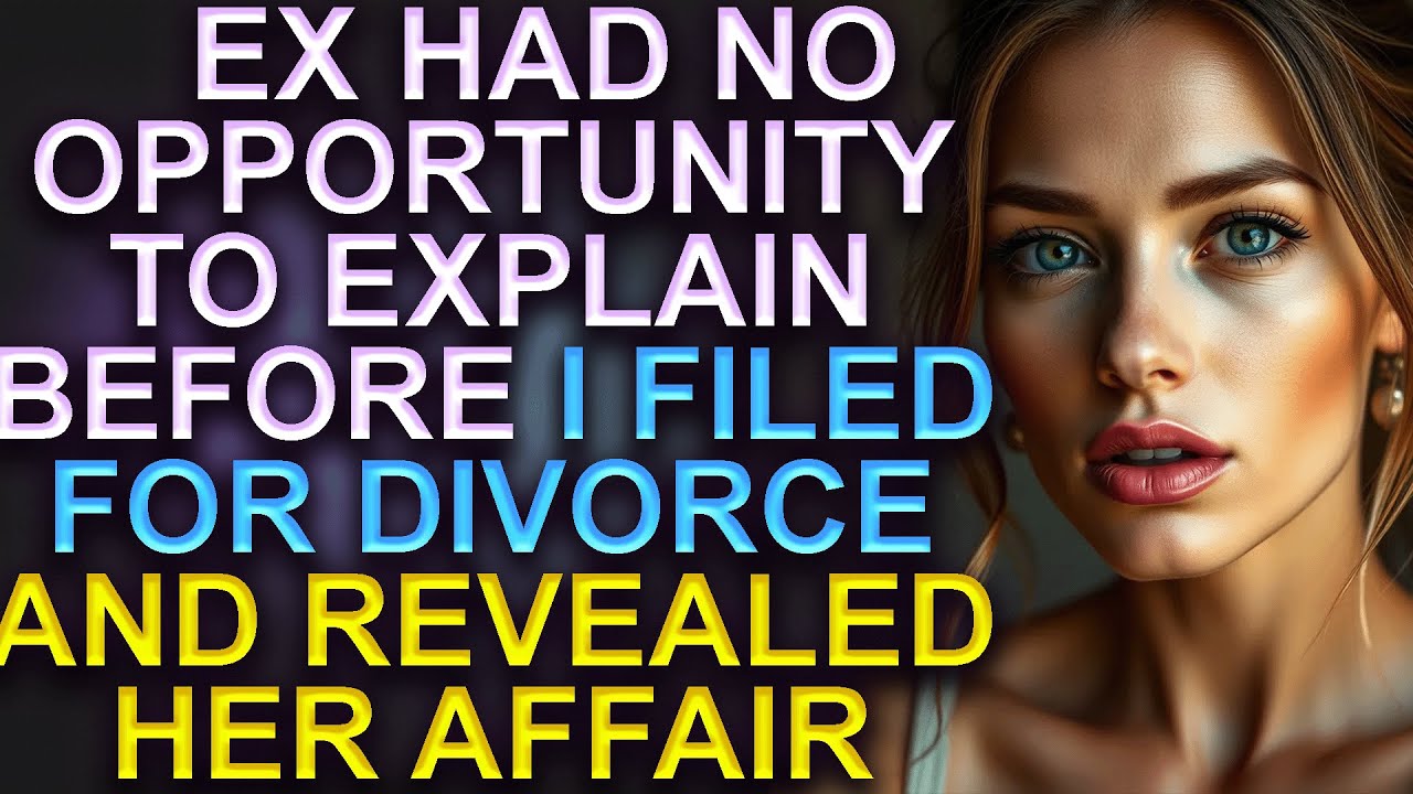 Ex had no opportunity to explain before I filed for divorce and