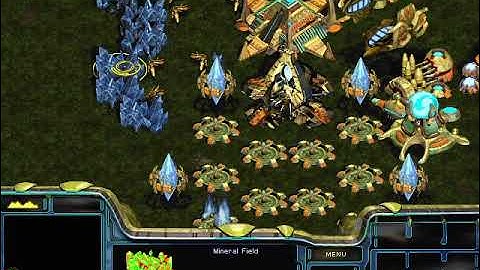 StarCraft: Brood War – River Runs Through It – Protoss vs. 7 computer players – internal location