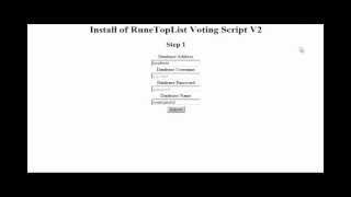 RuneTopList Voting Script V1 INSTALLATION